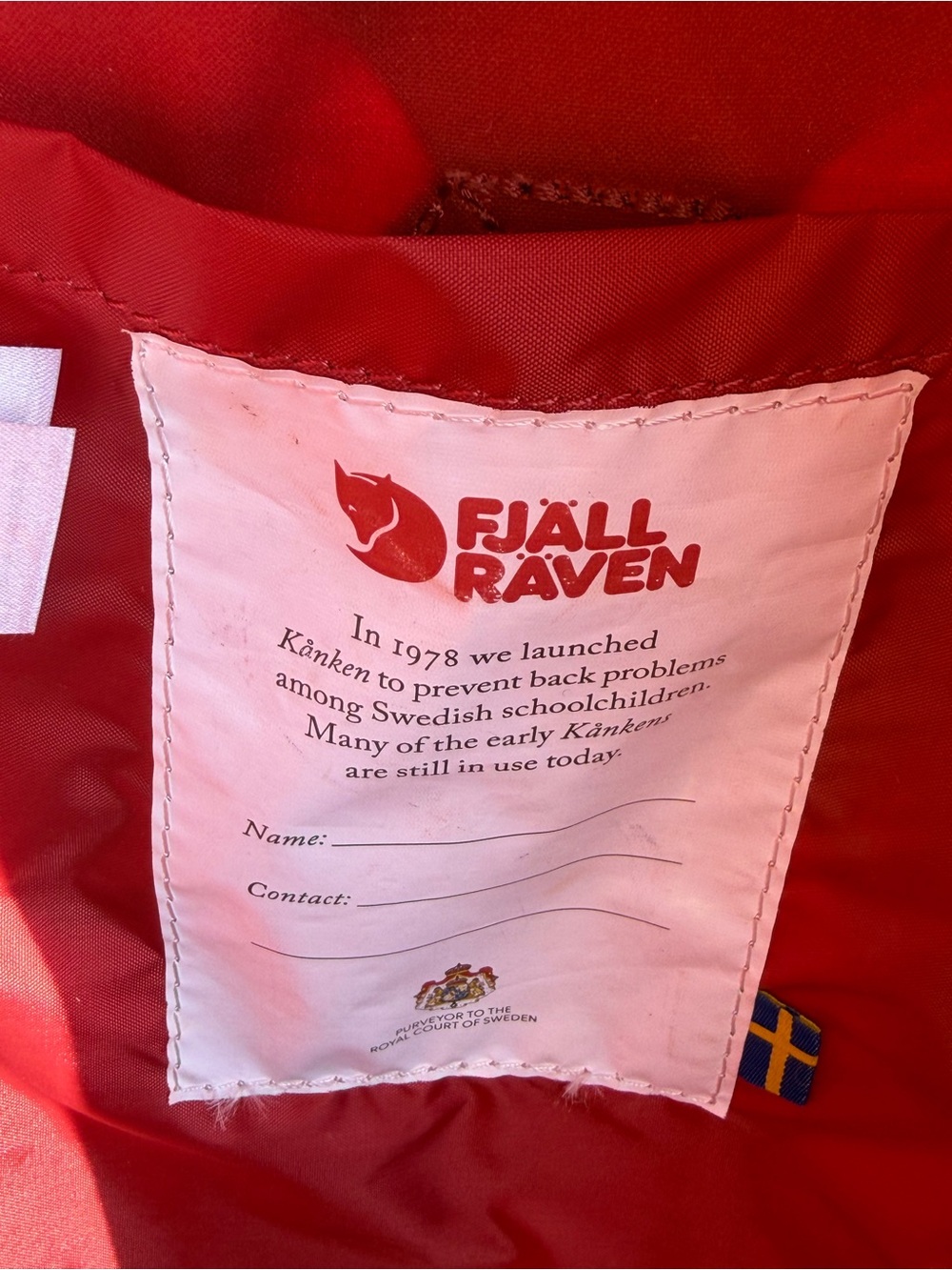 Fjallraven Kånken Classic Red Backpack - Picture 7 of 8